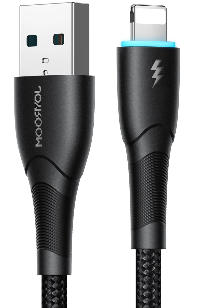 Joyroom SA32-AL3 USB-A til Lightning data- og opladningskabel, 18 W, 1 m, sort