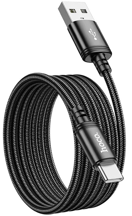 Data- og opladningskabel USB-A - USB-C HOCO X89, 18W, 2m, Sort