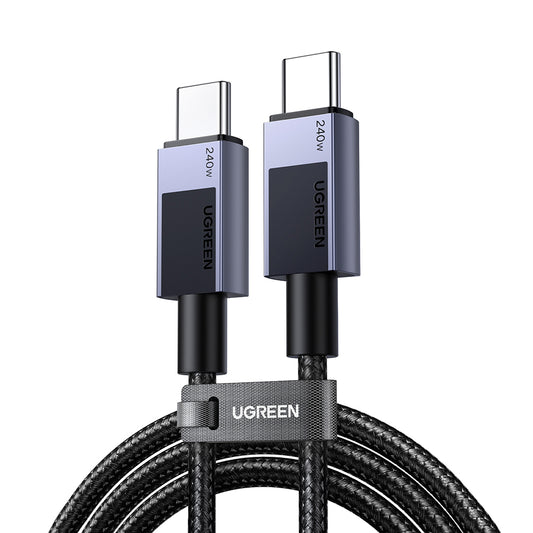 Data- og opladningskabel USB-C - USB-C UGREEN L513, 240W, 2m, Sort