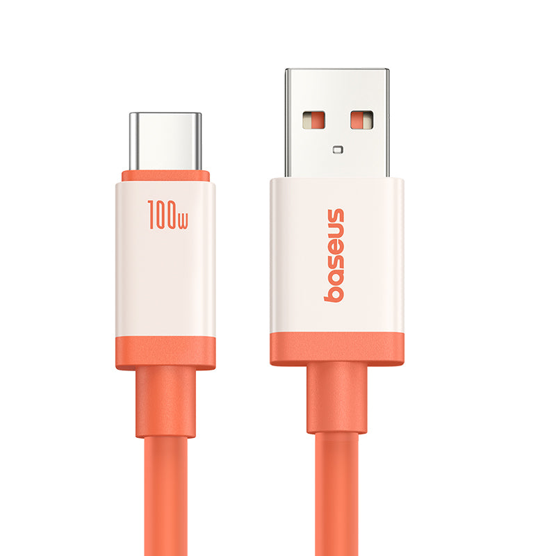 Data- og opladningskabel USB-A - USB-C Baseus Zero Degree Series, 100W, 2m, Rød