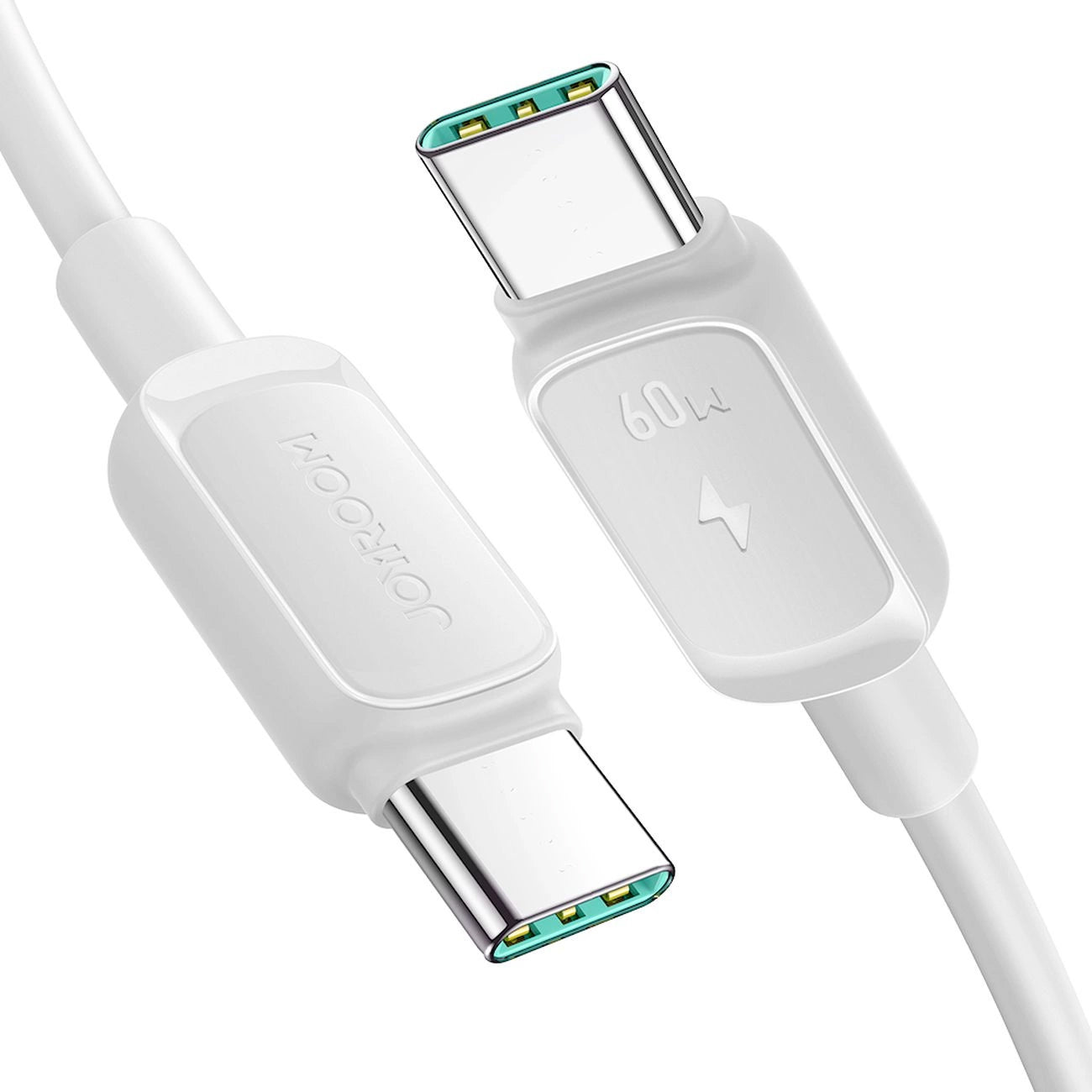 USB-C Data- og Opladningskabel - USB-C Joyroom S-A14, 60W, 1.2m, Hvid