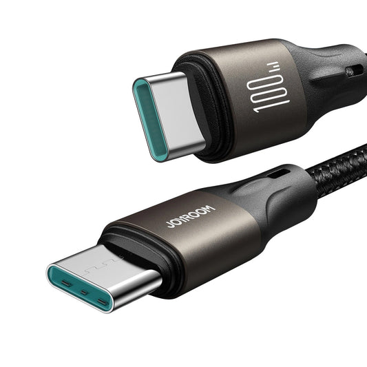 USB-C Data- og Opladningskabel - USB-C Joyroom S-A25 Light-Speed, 100W, 1.2m, Sort