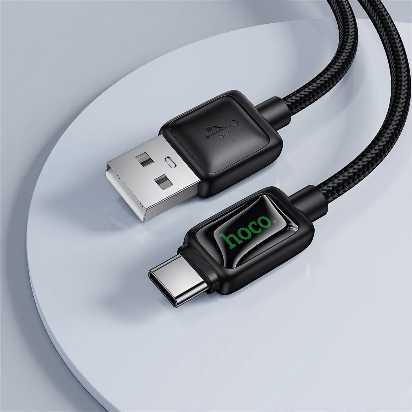 Data- og opladningskabel USB-A - USB-C HOCO U146, 36W, 1.2m, Sort