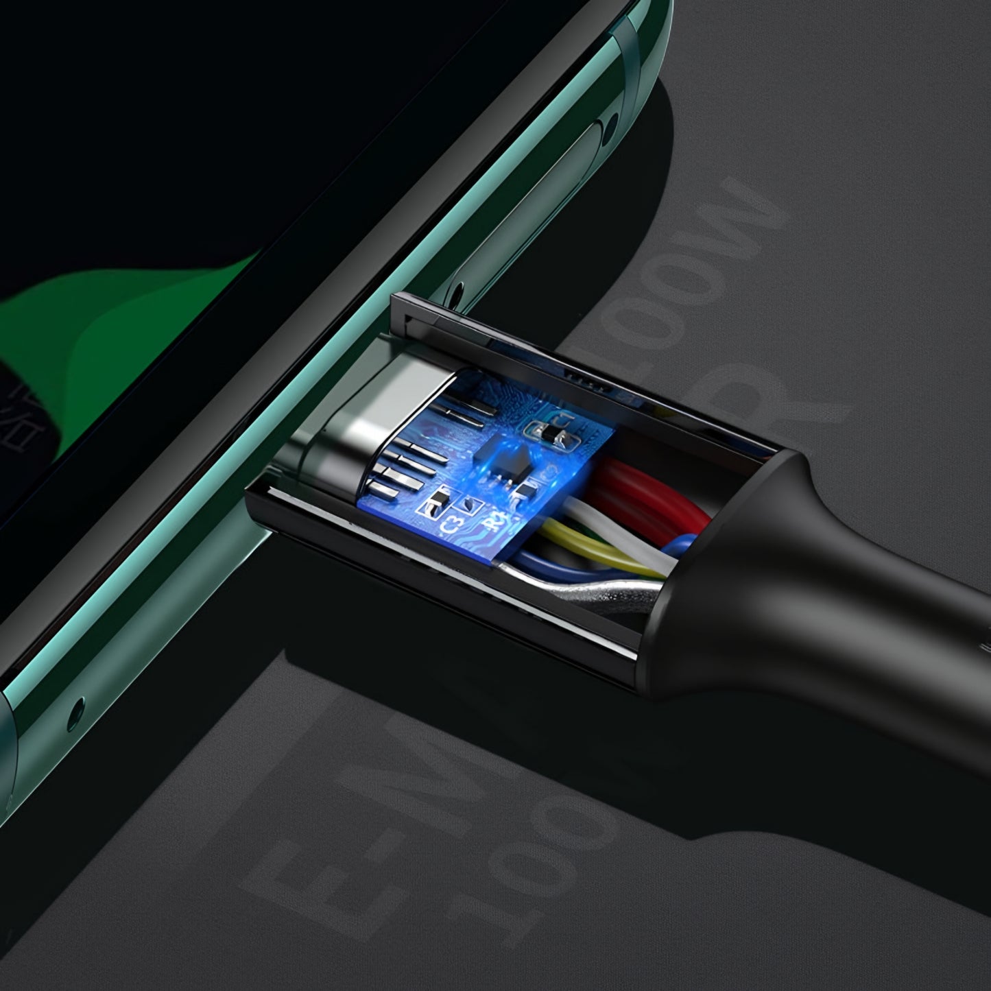 USB-C Data- og Opladningskabel - USB-C UGREEN US300, 100W, 2m, Hvid