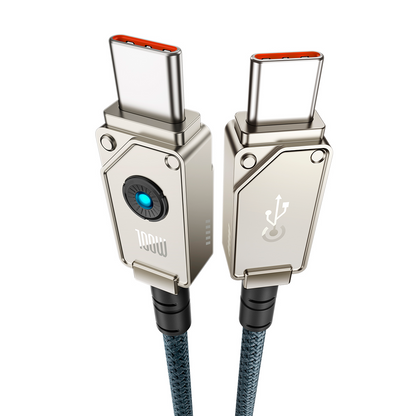 Data- og opladningskabel USB-C - USB-C Baseus Unbreakable, 100W, 2m, Hvid P10355800221-01