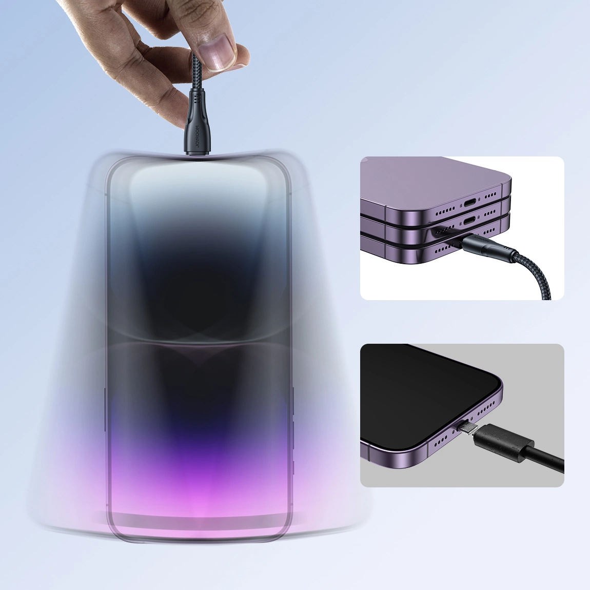 Data- og opladningskabel USB-A - Lightning Joyroom S-A11, 18W, 1,2m, Sort