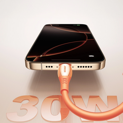 Data- og opladningskabel USB-C - Lightning Joyroom S-A59 Vibrant, 30W, 1.2m, Orange