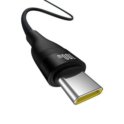 USB-A til USB-C data- og opladningskabel Baseus Flash Series II, 100W, 2m, Sort P10311804111-01
