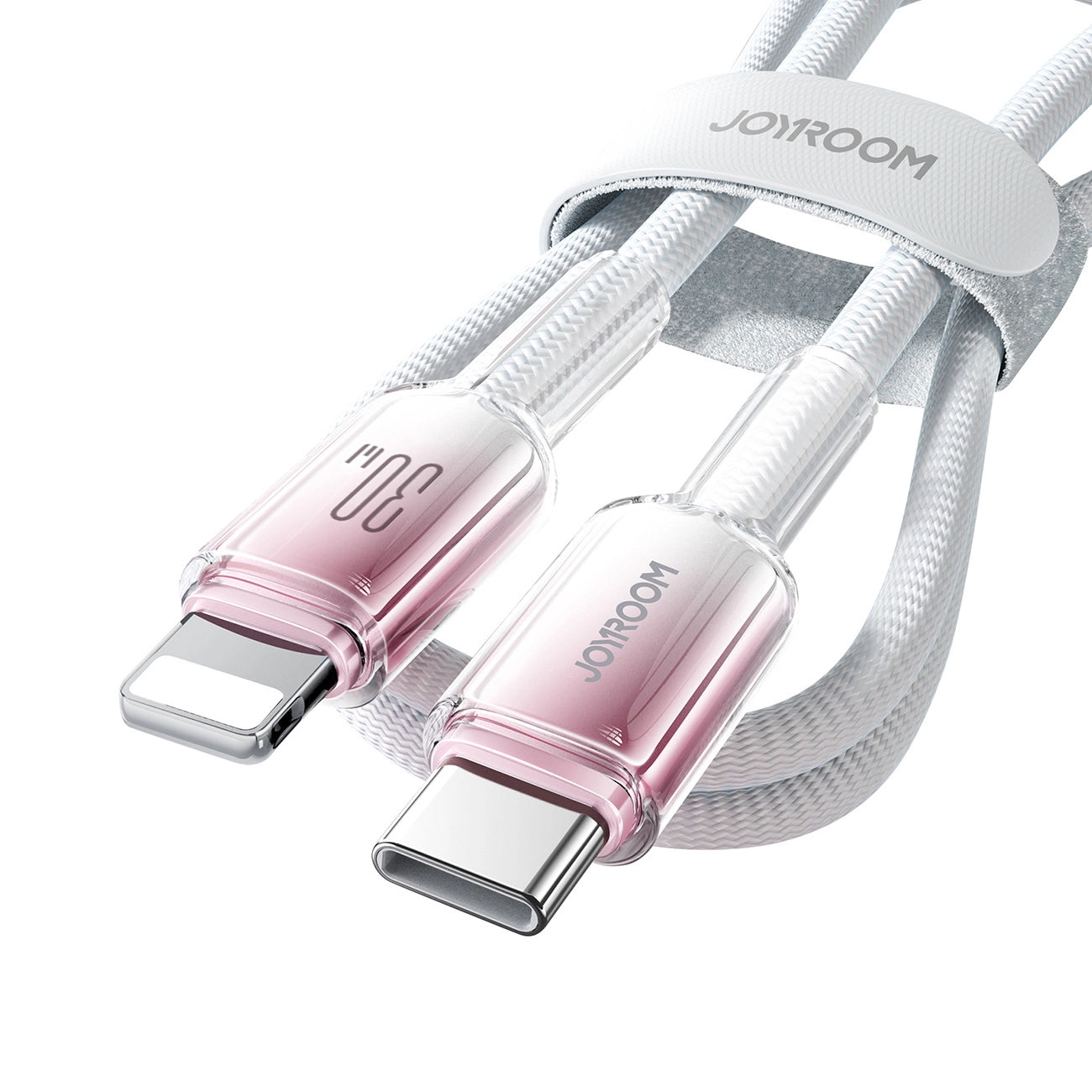USB-C til Lightning Data- og Opladningskabel Joyroom S-A42, 30W, 1,2m, Hvid