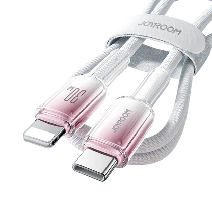 USB-C til Lightning Data- og Opladningskabel Joyroom S-A42, 30W, 1,2m, Hvid