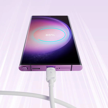 USB-C Data- og Opladningskabel - USB-C Joyroom S-A14, 60W, 1.2m, Hvid
