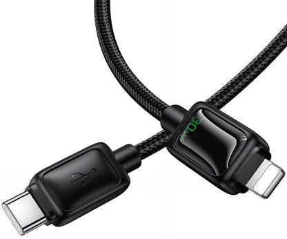 USB-C to Lightning Data and Charging Cable HOCO U146, 30W, 1.2m, Black