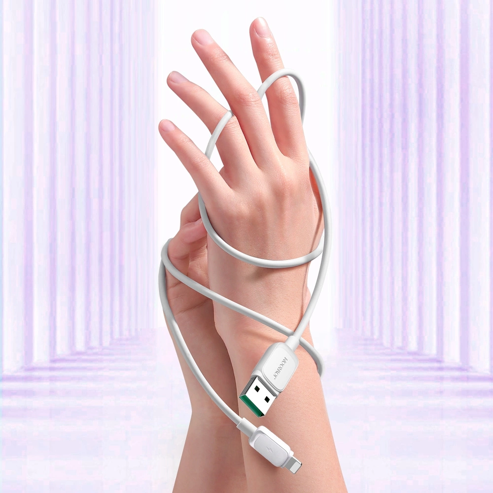 USB-A til Lightning data- og opladningskabel Joyroom S-A14, 18W, 1,2m, hvid