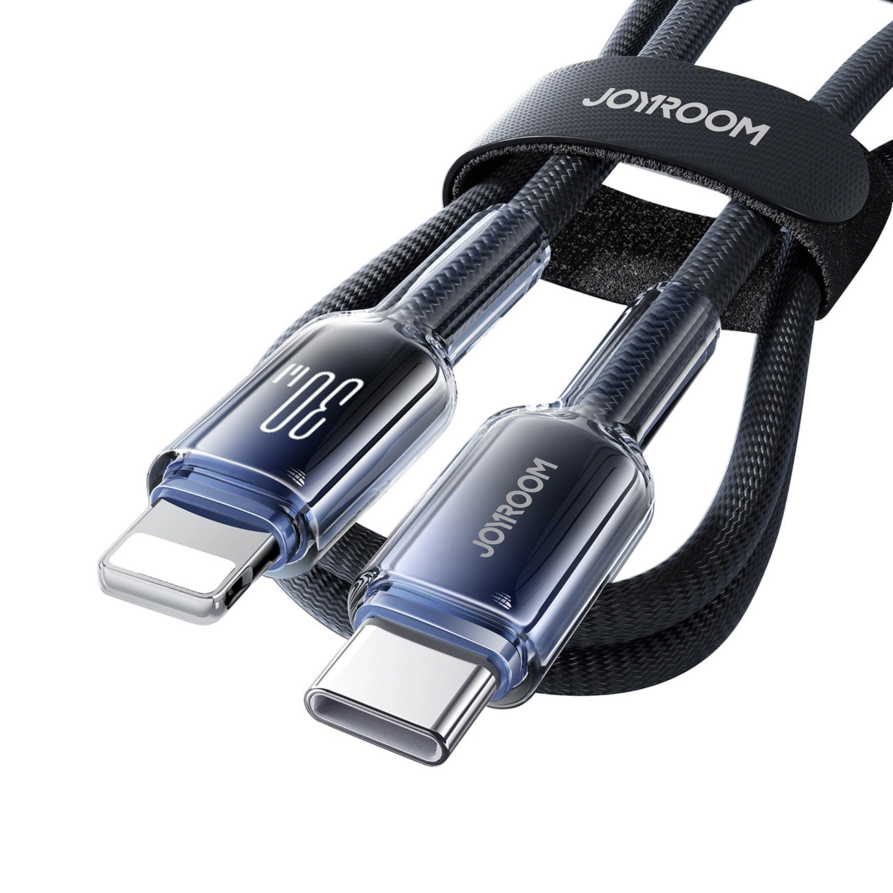 USB-C til Lightning Data- og Opladningskabel Joyroom S-A42, 30W, 1,2m, Sort