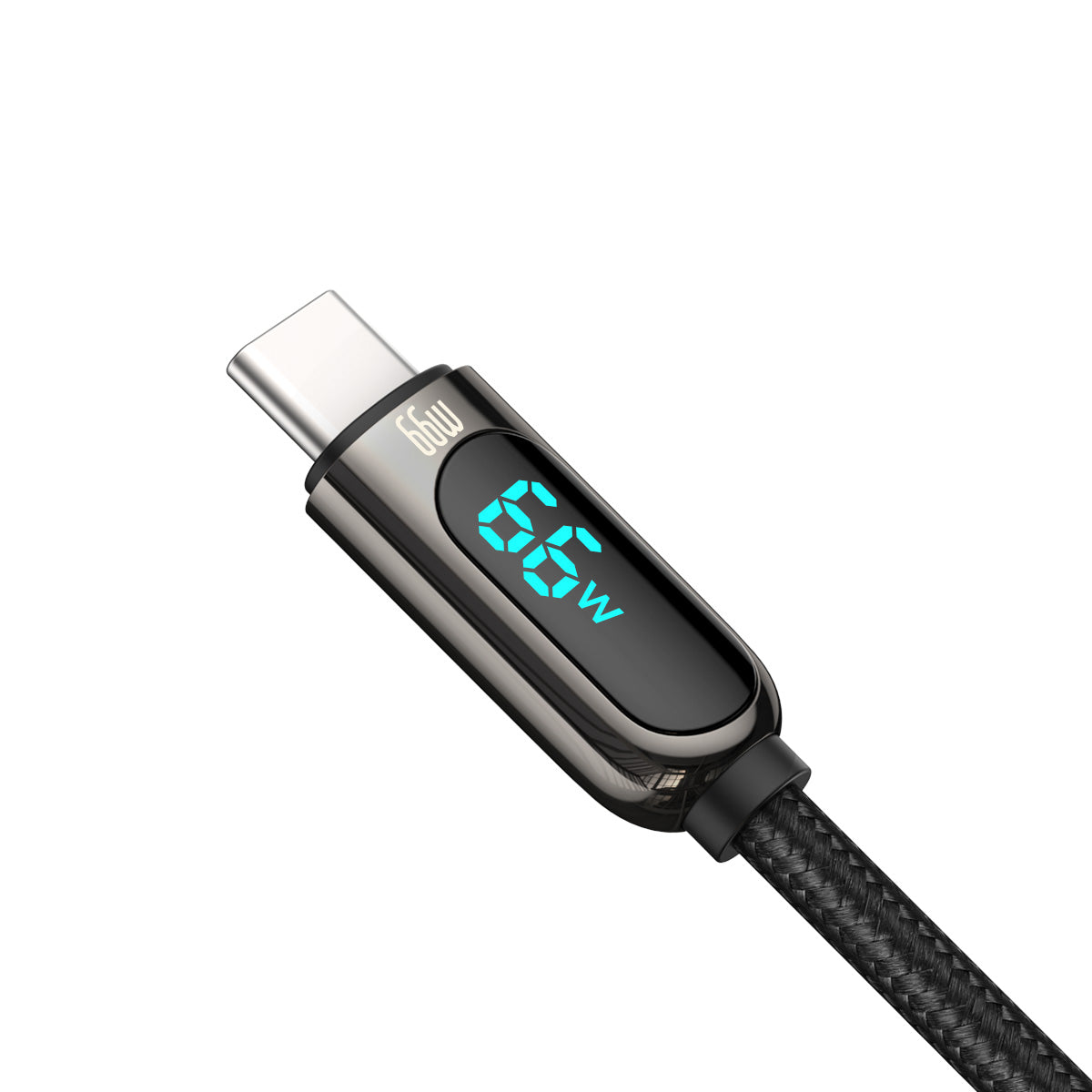Data- og opladningskabel USB-A - USB-C Baseus Display, 66W, 2m, Sort CASX020101