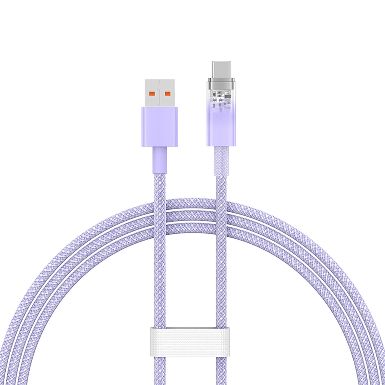Data- og opladningskabel USB-A - USB-C Baseus Explorer, 100W, 1m, Lilla CATS010405