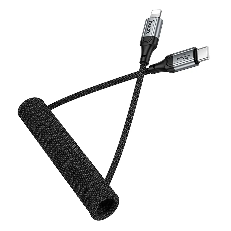 USB-C - Lightning Data- og Opladningskabel HOCO X121, 27W, 1.5m, Sort