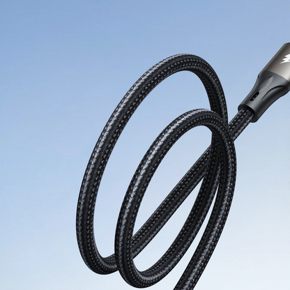 USB-A - USB-C Joyroom S-A25 Light-Speed data- og opladningskabel, 100W, 1.2m, Sort