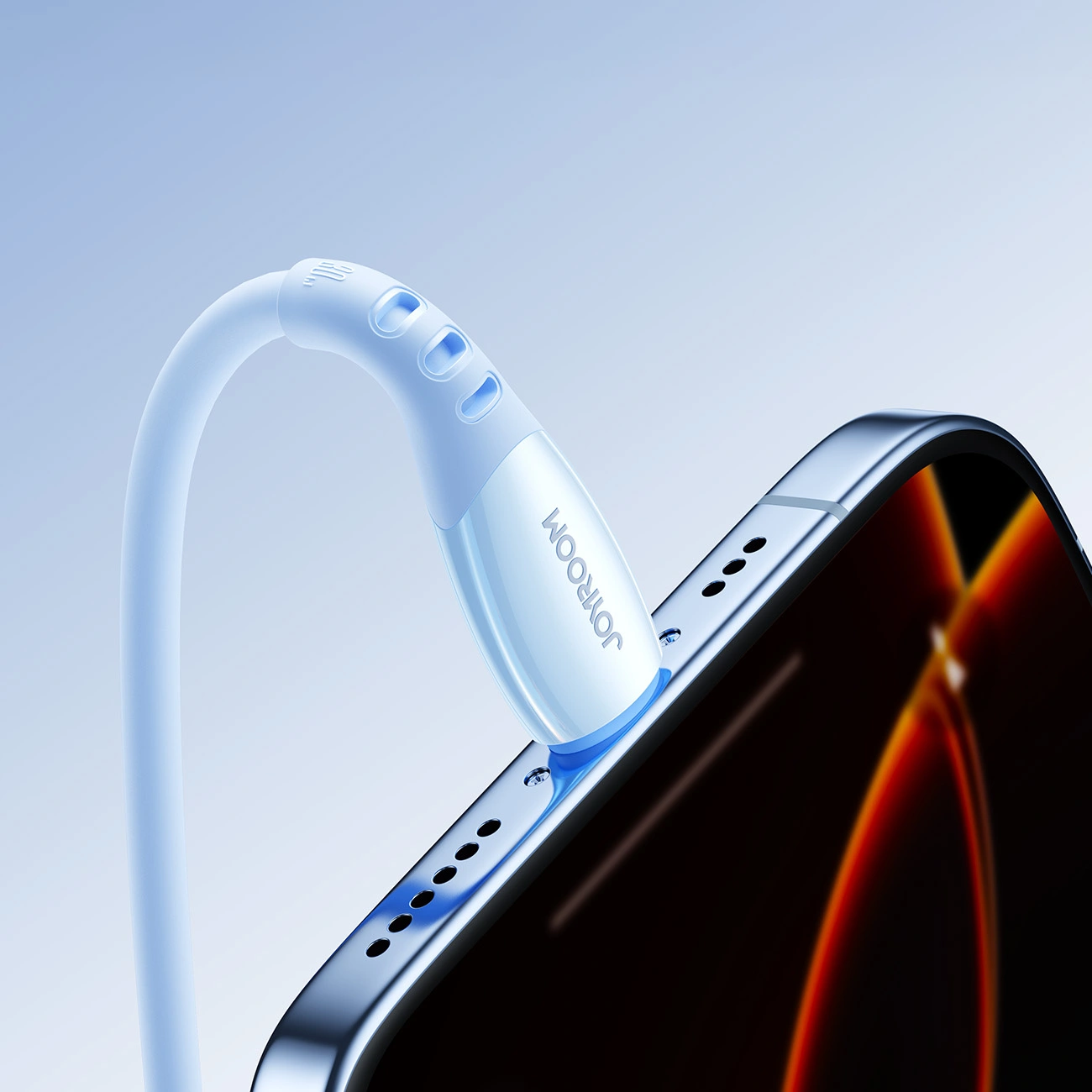 Data- og opladningskabel USB-C - Lightning Joyroom S-A59 Vibrant, 30W, 1.2m, Blå