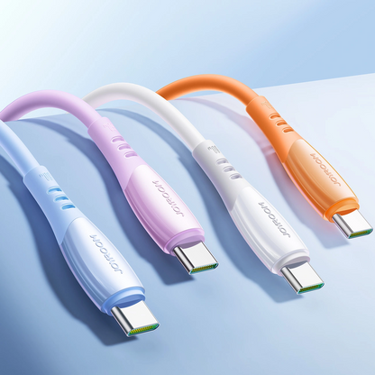 Data- og opladningskabel USB-C - USB-C Joyroom S-A59 Vibrant, 60W, 1.2m, Blå