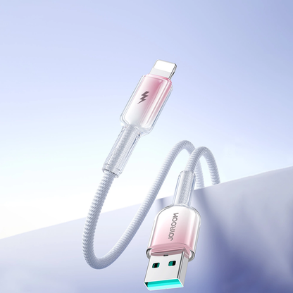 USB-A til Lightning data- og opladningskabel Joyroom S-A42, 18W, 1,2m, hvid