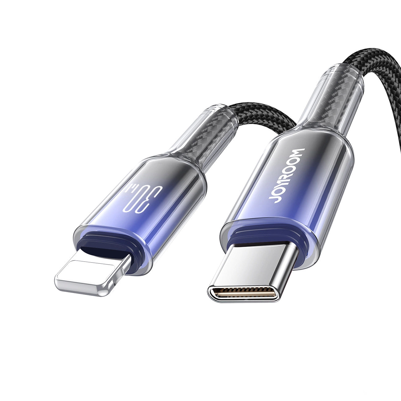 USB-C til Lightning Data- og Opladningskabel Joyroom S-A42, 30W, 1,2m, Sort