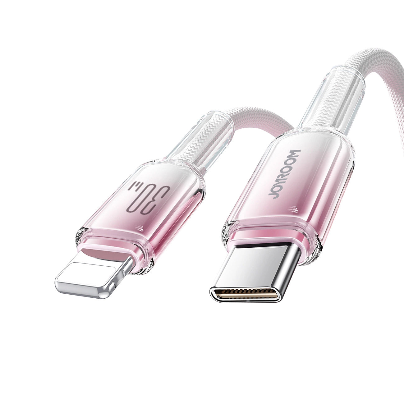 USB-C til Lightning Data- og Opladningskabel Joyroom S-A42, 30W, 1,2m, Hvid