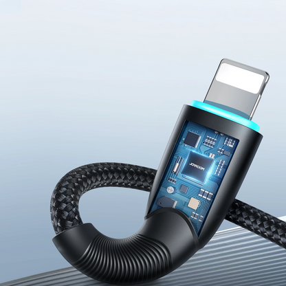 Joyroom SA32-AL3 USB-A til Lightning data- og opladningskabel, 18 W, 1 m, sort