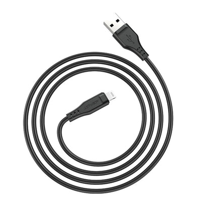 Data- og opladningskabel USB-A - Lightning Acefast C3-02, 18W, 1,2m, Hvid