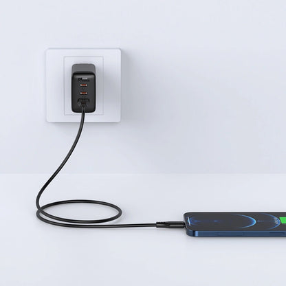 Data- og opladningskabel USB-A - Lightning Acefast C3-02, 18W, 1,2m, Hvid