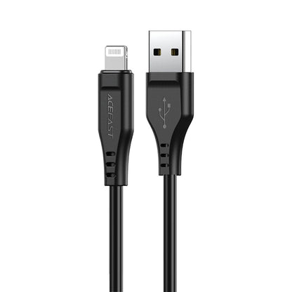 Data- og opladningskabel USB-A - Lightning Acefast C3-02, 18W, 1,2m, Sort
