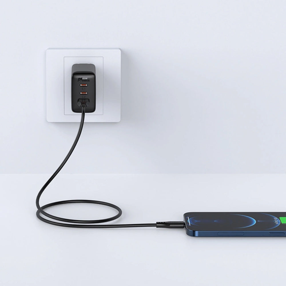 Data- og opladningskabel USB-A - Lightning Acefast C3-02, 18W, 1,2m, Sort