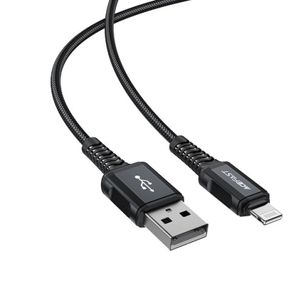 Data- og opladningskabel USB-A - Lightning Acefast C4-02, 18W, 1,8m, Sort
