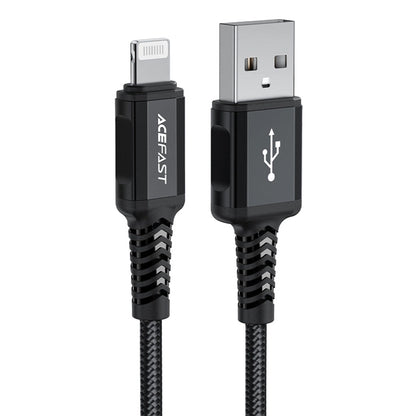 Data- og opladningskabel USB-A - Lightning Acefast C4-02, 18W, 1,8m, Sort
