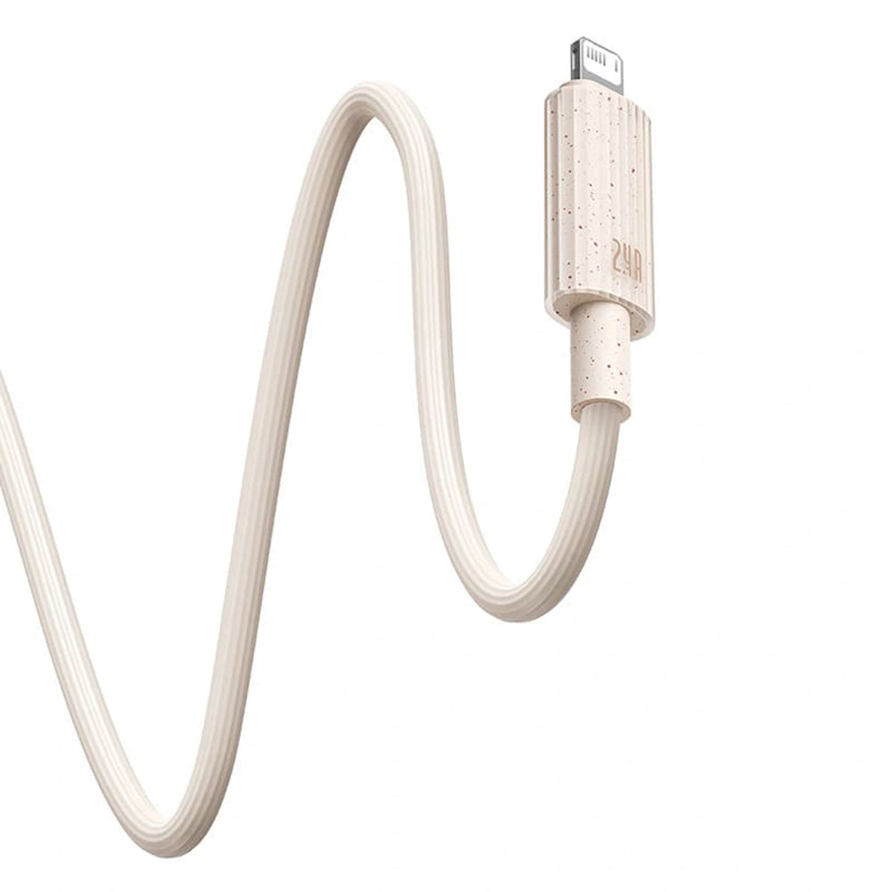 Data- og opladningskabel USB-A - Lightning Baseus Habitat, 18W, 2m, Grøn P10360200631-01