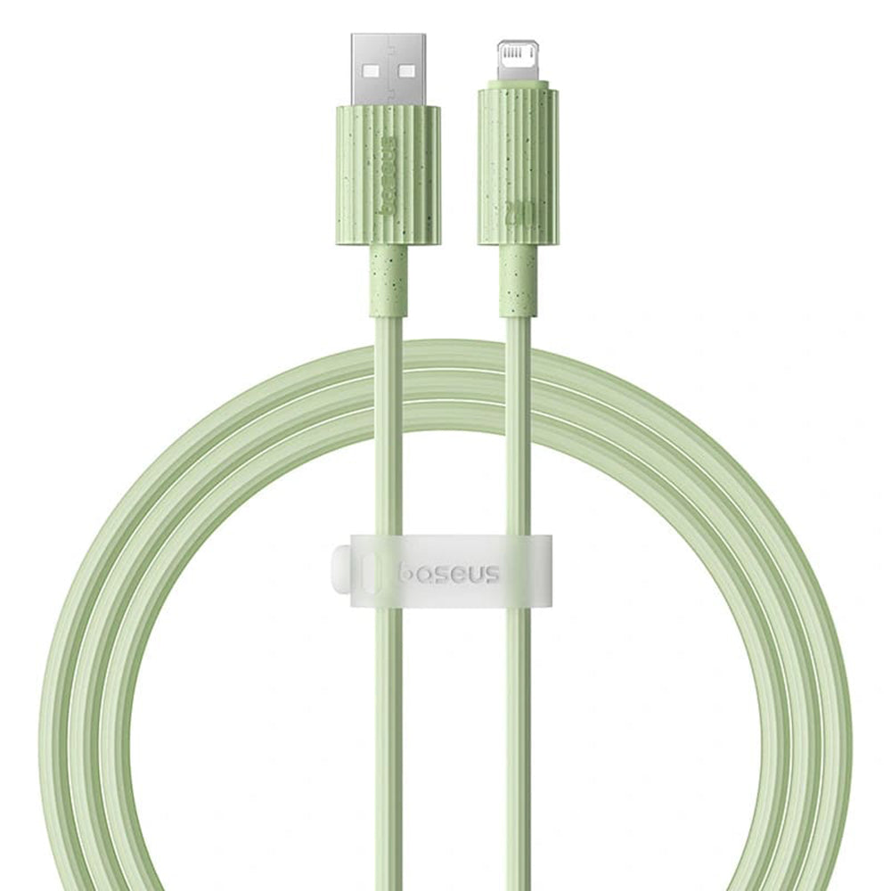 Data- og opladningskabel USB-A - Lightning Baseus Habitat, 18W, 2m, Grøn P10360200631-01