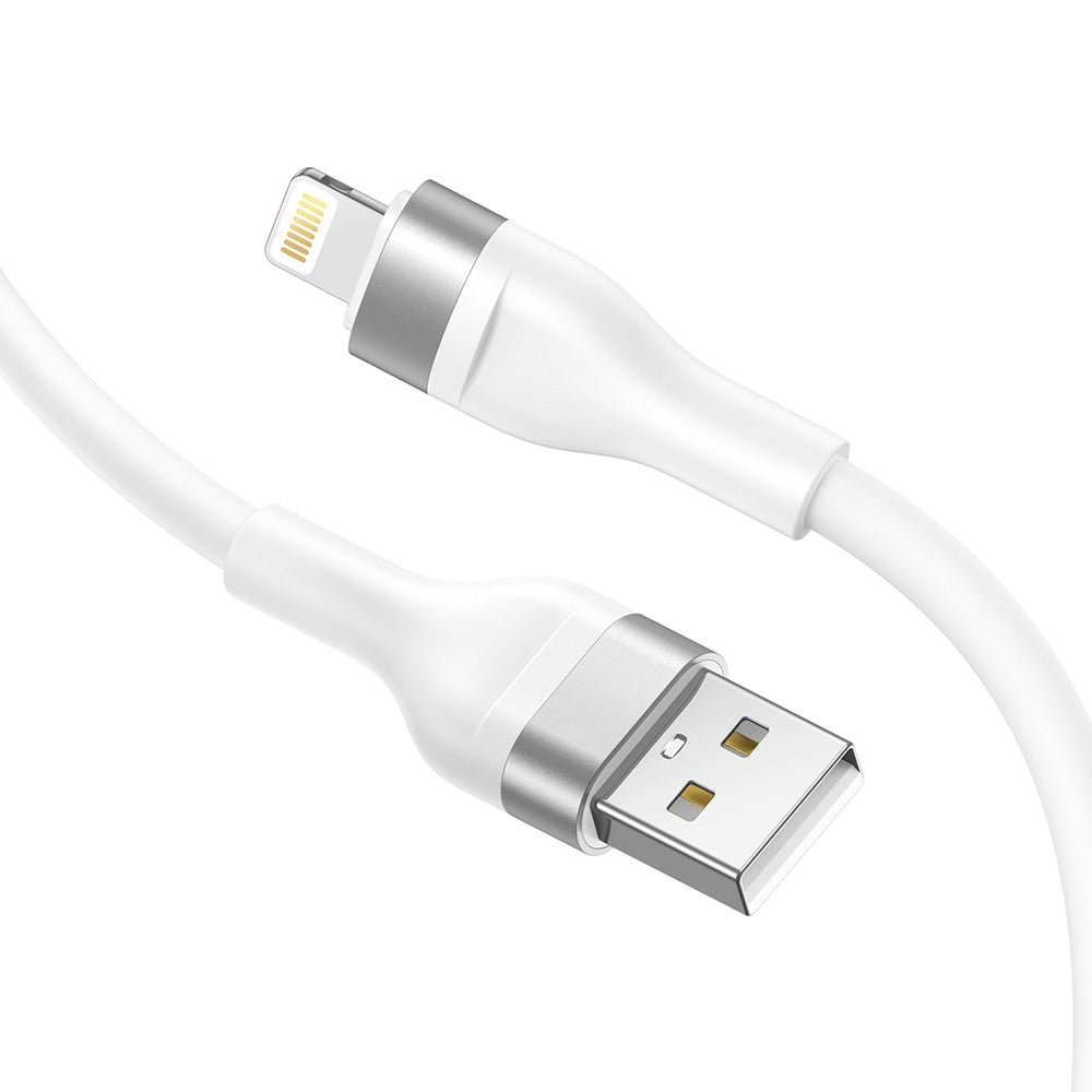 Data- og opladningskabel USB-A - Lightning Lito LD02L, 18W, 1.2m, Hvid