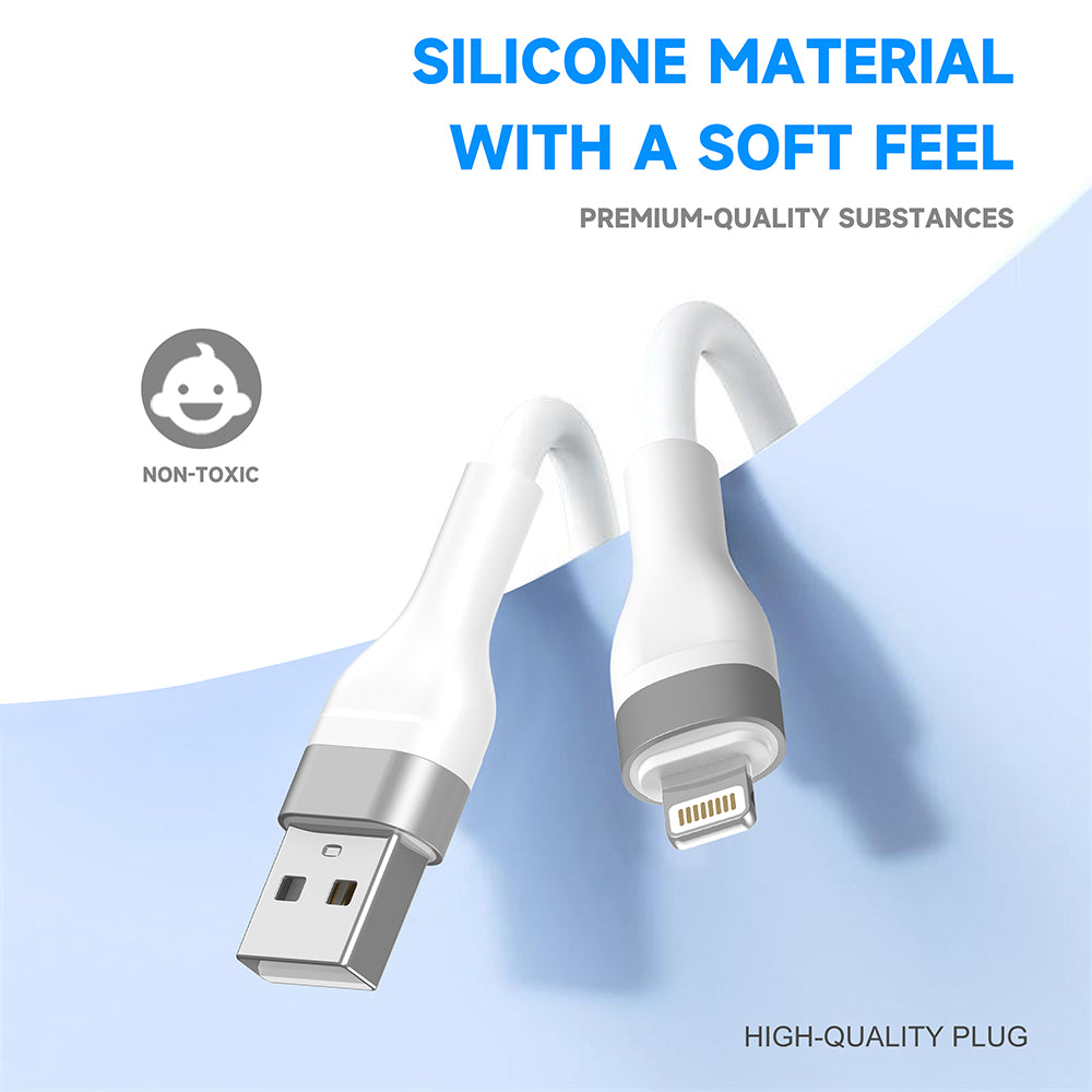 Data- og opladningskabel USB-A - Lightning Lito LD02L, 18W, 1.2m, Hvid