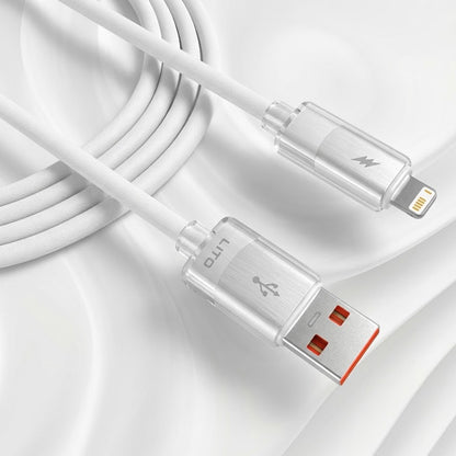 Data- og opladningskabel USB-A - Lightning Lito LD07, 60W, 1m, Hvid