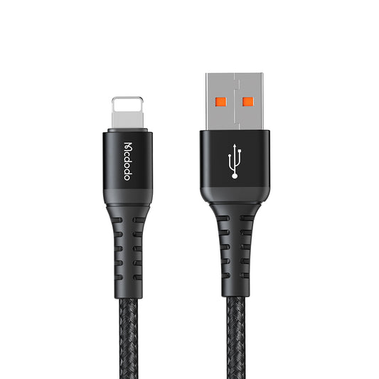 Data- og opladningskabel USB-A - Lightning McDodo CA-2261, 18W, 1m, Sort