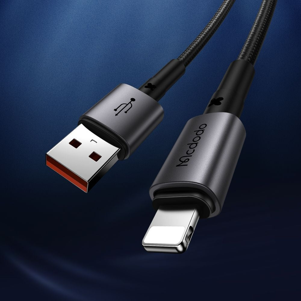 Data- og opladningskabel USB-A - Lightning McDodo CA-3580, 18W, 1.2m, Sort