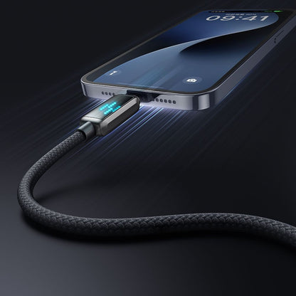 USB-A to Lightning McDodo CA-5250 Display Data and Charging Cable, 18W, 1.2m, Black