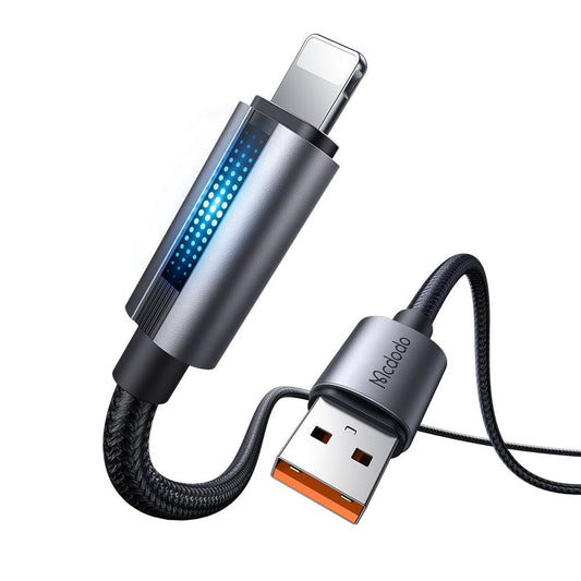 Data- og opladningskabel USB-A - Lightning McDodo CA-5660, 18W, 1.2m, Sort
