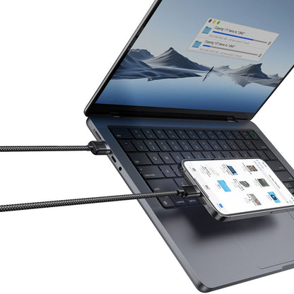 Data- og opladningskabel USB-A - Lightning McDodo CA-6000 Self Winding, 18W, 1.2m, Sort
