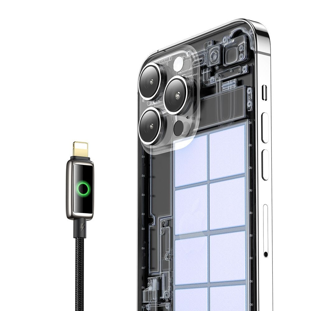 Data- og opladningskabel USB-A - Lightning McDodo CA-6590 Auto Power Off, 18W, 1.2m, Sort