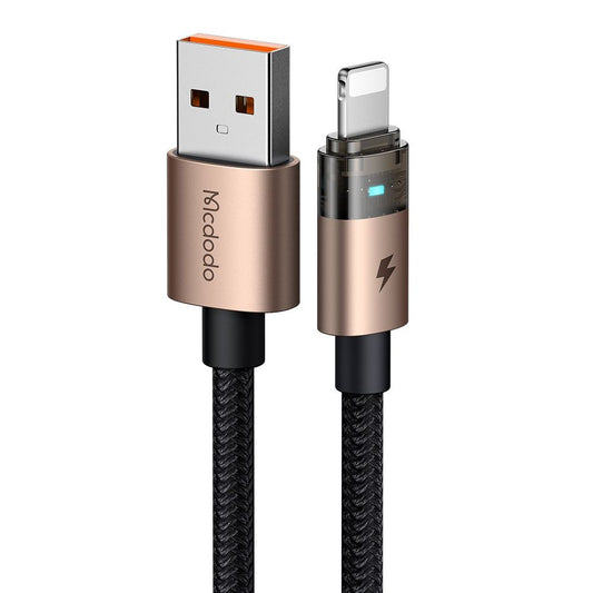 Data- og opladningskabel USB-A - Lightning McDodo CA-6911, 18W, 1.2m, Guld