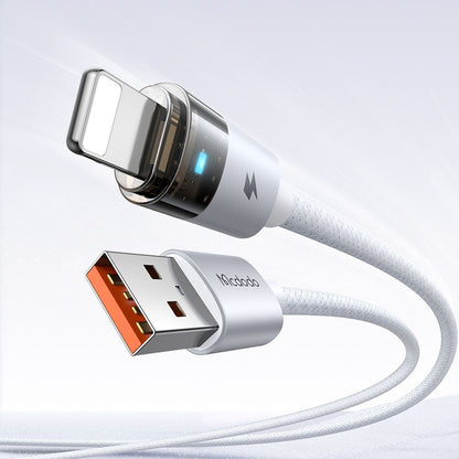 Data- og opladningskabel USB-A - Lightning McDodo CA-6912, 18W, 1.2m, Hvid