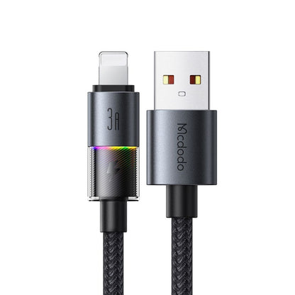 Data- og opladningskabel USB-A - Lightning McDodo CA-8170 Colorful, 18W, 1.2m, Sort