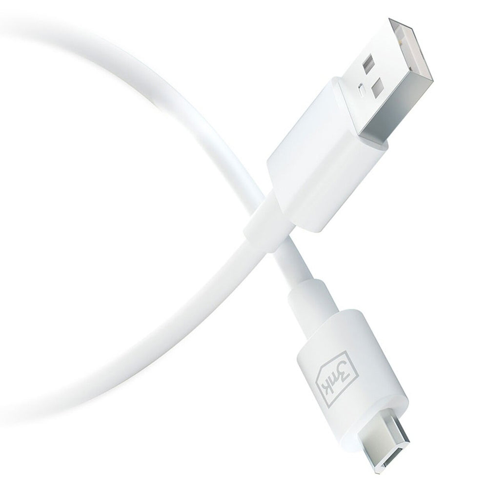 Data- og opladningskabel USB-A - microUSB 3MK Hyper, 18W, 1.2m, Sort