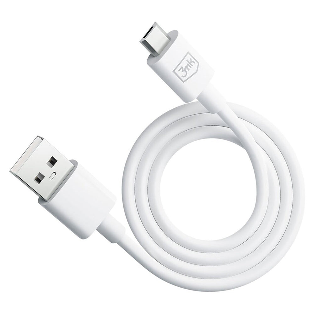 Data- og opladningskabel USB-A - microUSB 3MK Hyper, 18W, 1.2m, Sort